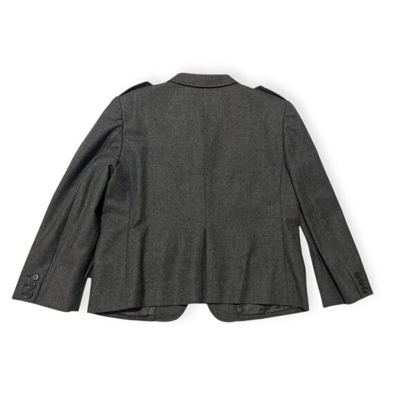 Miu Miu Gray Virgin Wool Blazer Jacket, Size 46Italy,‎ M/L - Picture 5 of 13